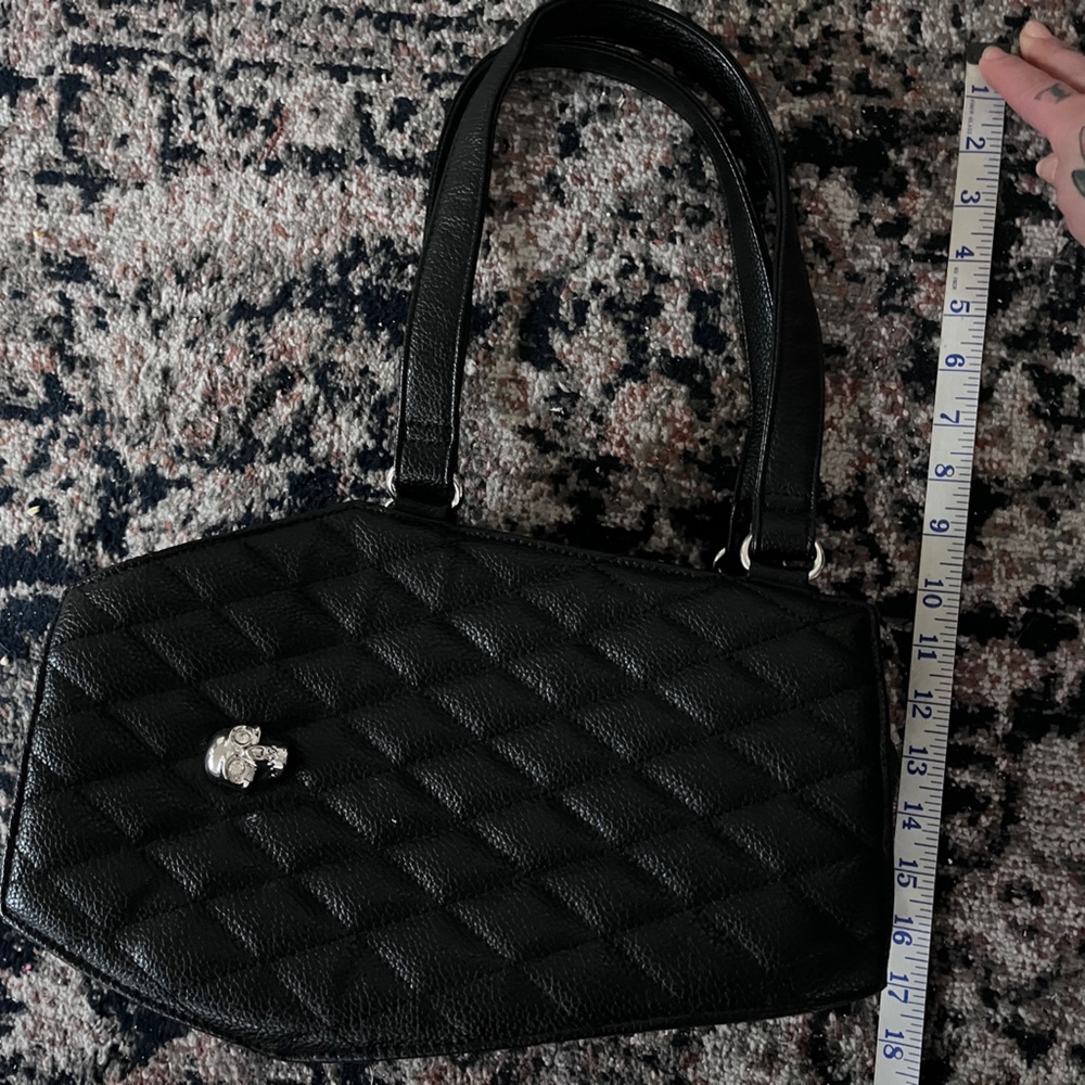 Goth Elvira Lux de Ville Skull purse no longer on website medium Coffin Shape!